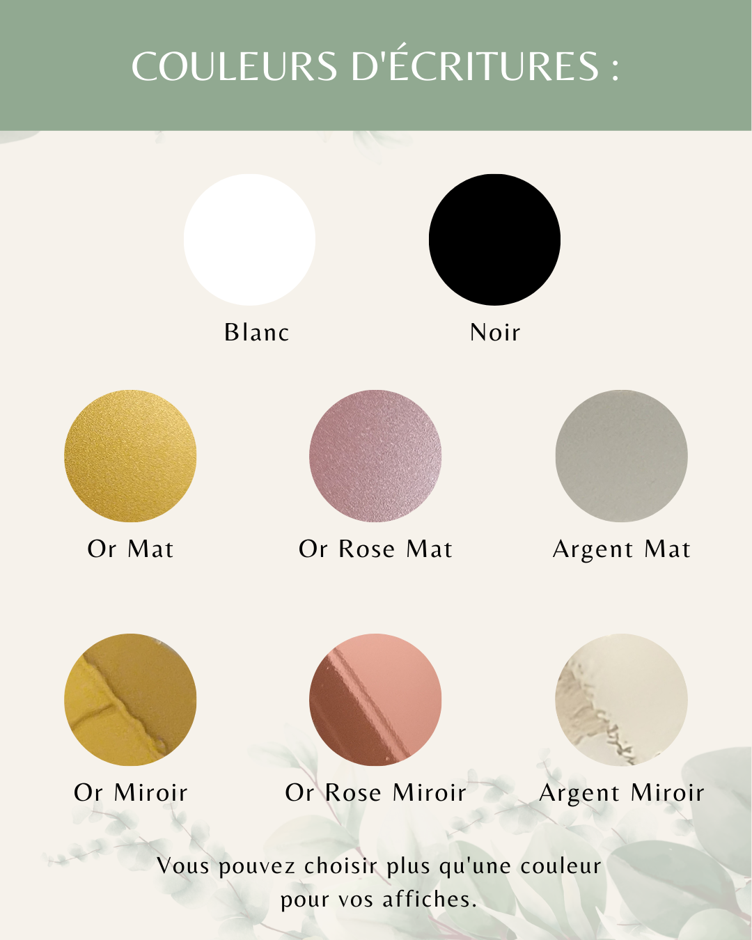 Painted effect table numbers