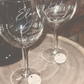 Coupe de vin gravé