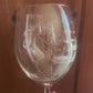 Coupe de vin gravé