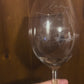 Coupe de vin gravé