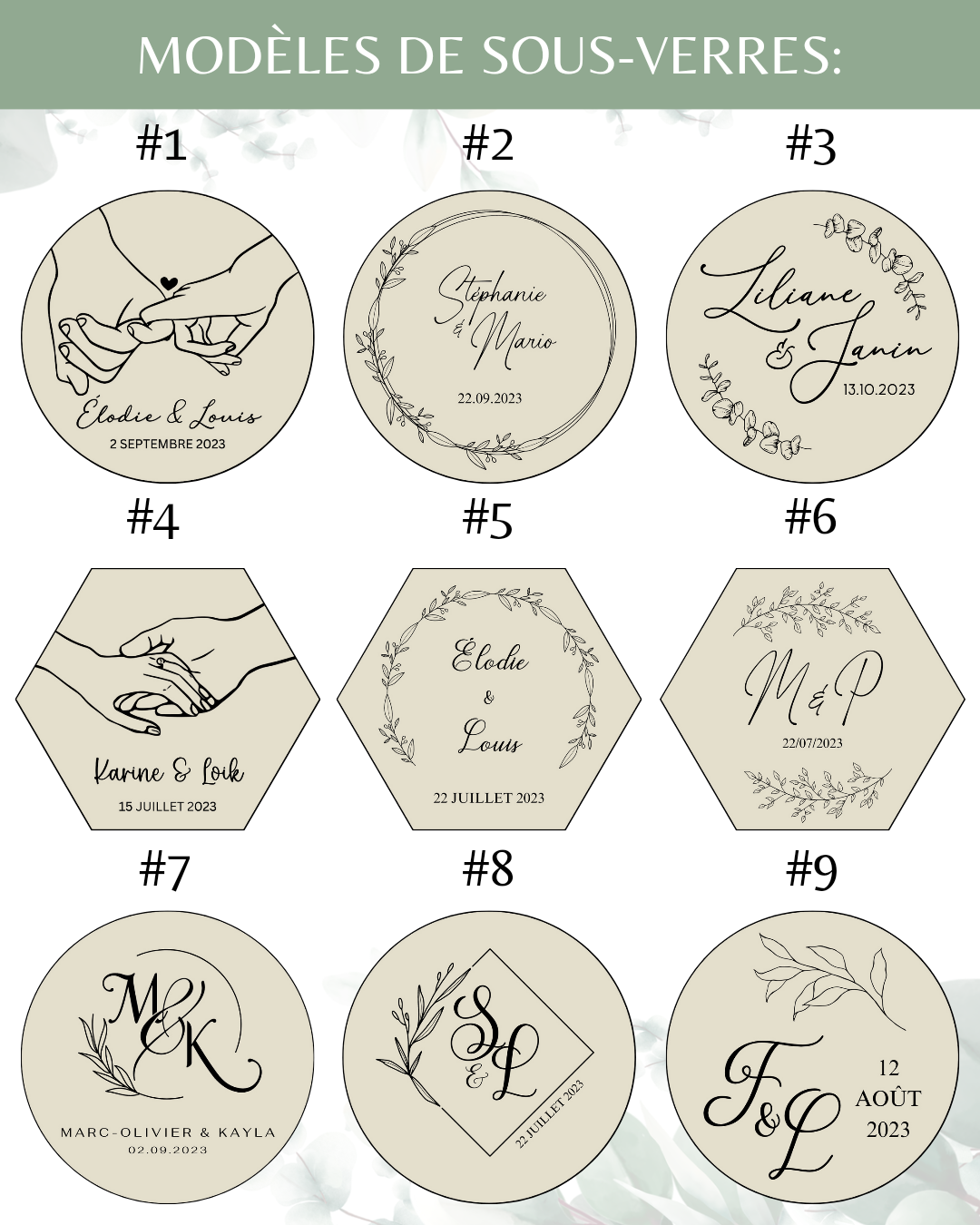 Lot De 4 Sous-verres Personnalisés Avec Photo - En Cuir, Pour Bureau, Bar Ou Maison, Cadeau Unique
